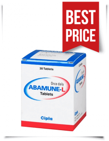 Buy Abamune L Tablets Online Abacavir + Lamivudine
