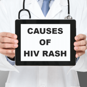Causes of HIV rash